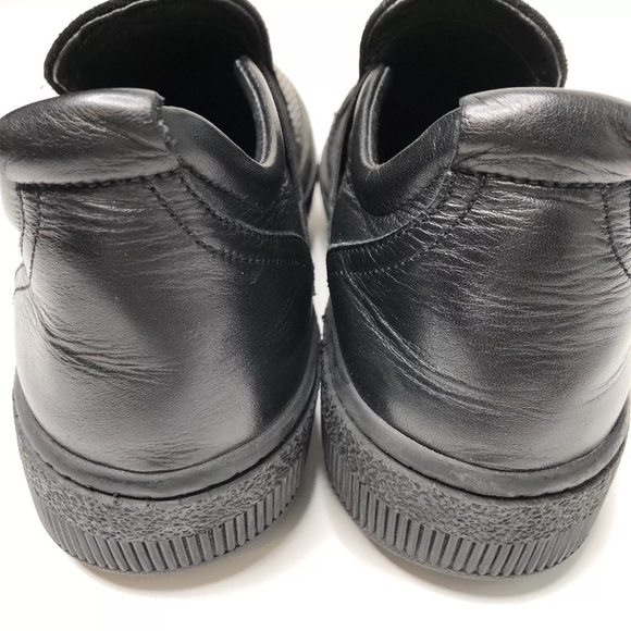 Janet Sport Italy Black Glitter Wedge Slip On Shoes 7 37 Sneakers Wedges - Picture 6 of 8